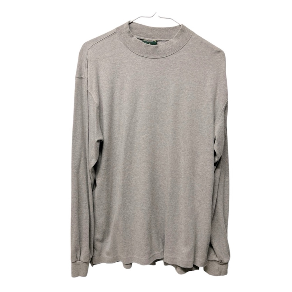 Cambridge classic solid gray long sleeve shirt  turtleneck sweatshirt sz medium
